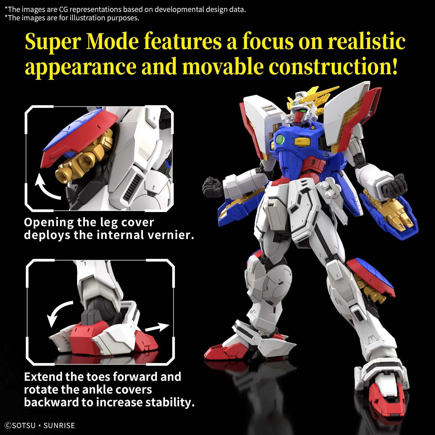 MK68705 - GUNDAM - REAL GRADE - SHINING GUNDAM - MODEL KIT 1/144 - Image 3